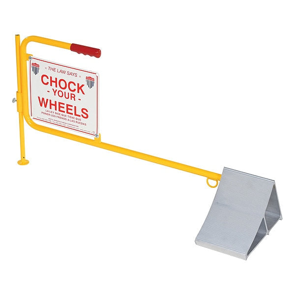 Vestil CWS-13 Aluminum Wheel Chock w/Flag