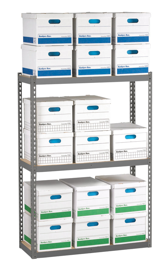 Tennsco ZA421560-3D Z-Line Archive Shelving Unit With Decking