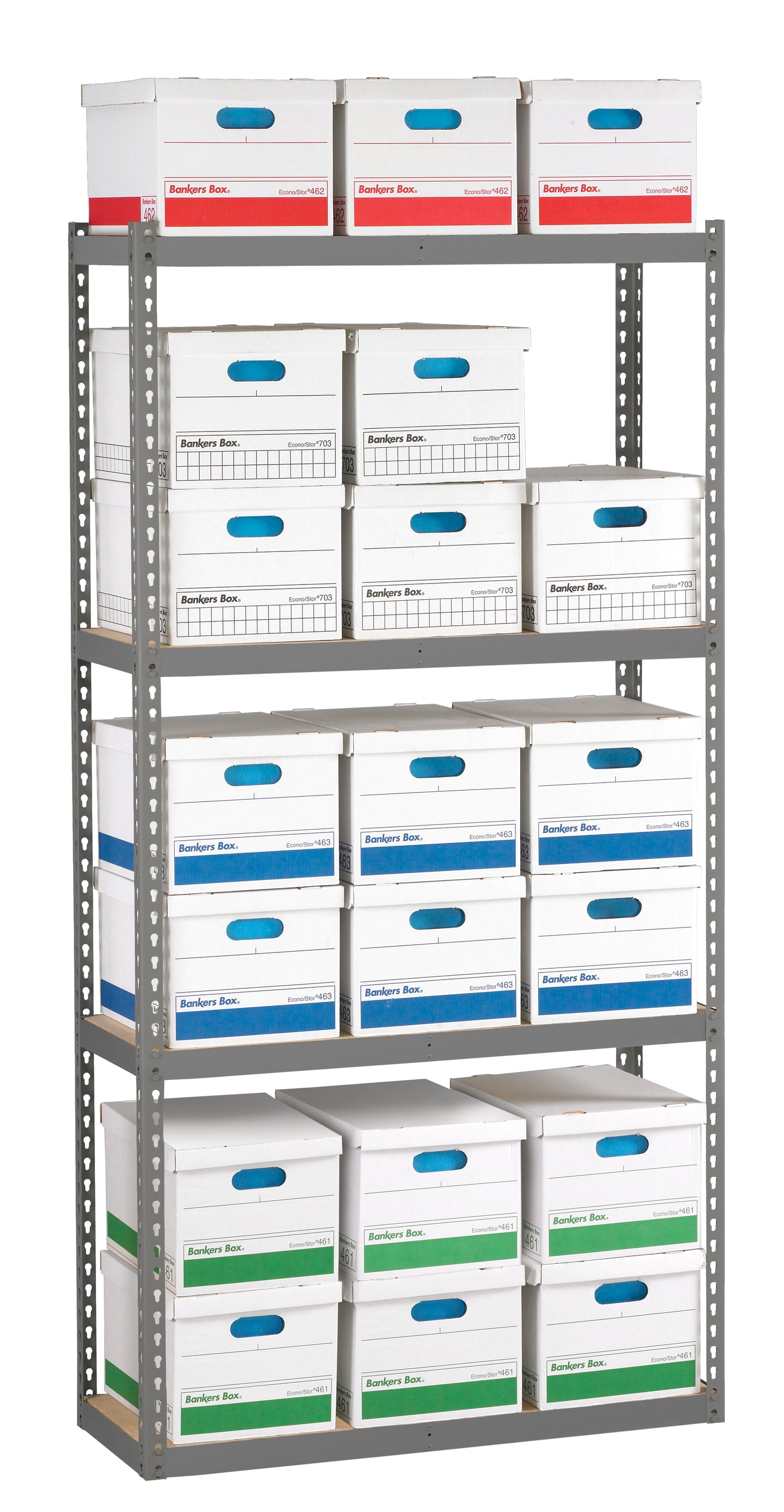 Tennsco ZA421584-4D Z-Line Archive Shelving Unit With Decking