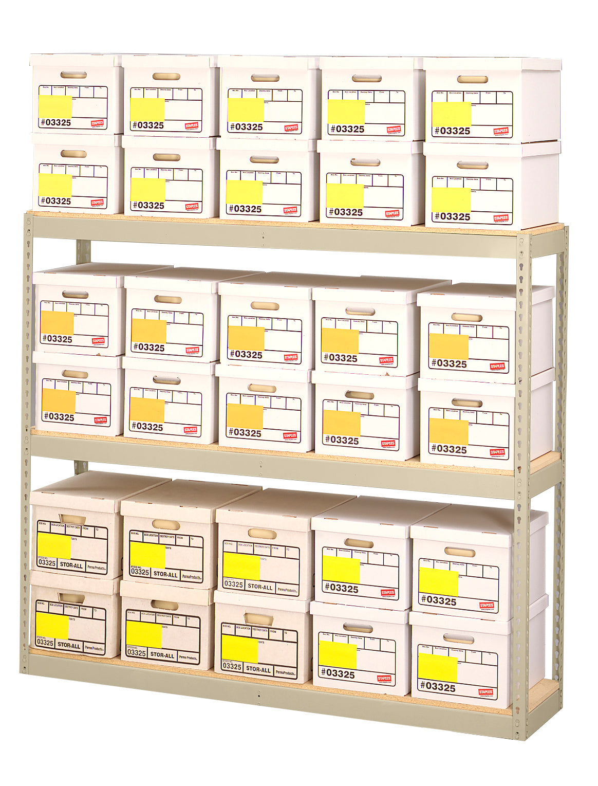 Tennsco ZA691560-3D Z-Line Archive Shelving Unit With Decking