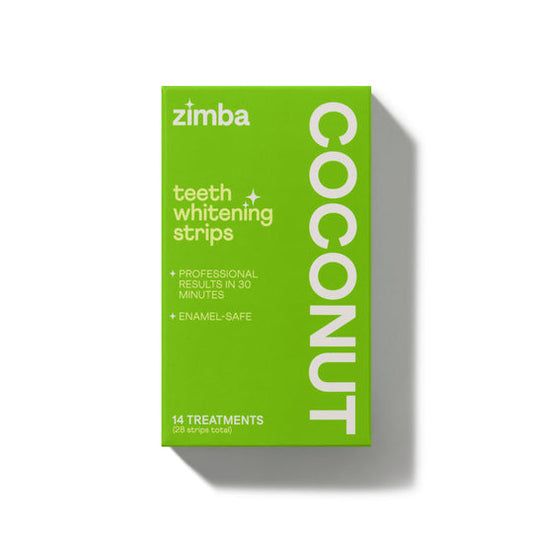 Zimba ZWS14-1001-CO Teeth Whitening Strips - Coconut, 28 Strips/Pack