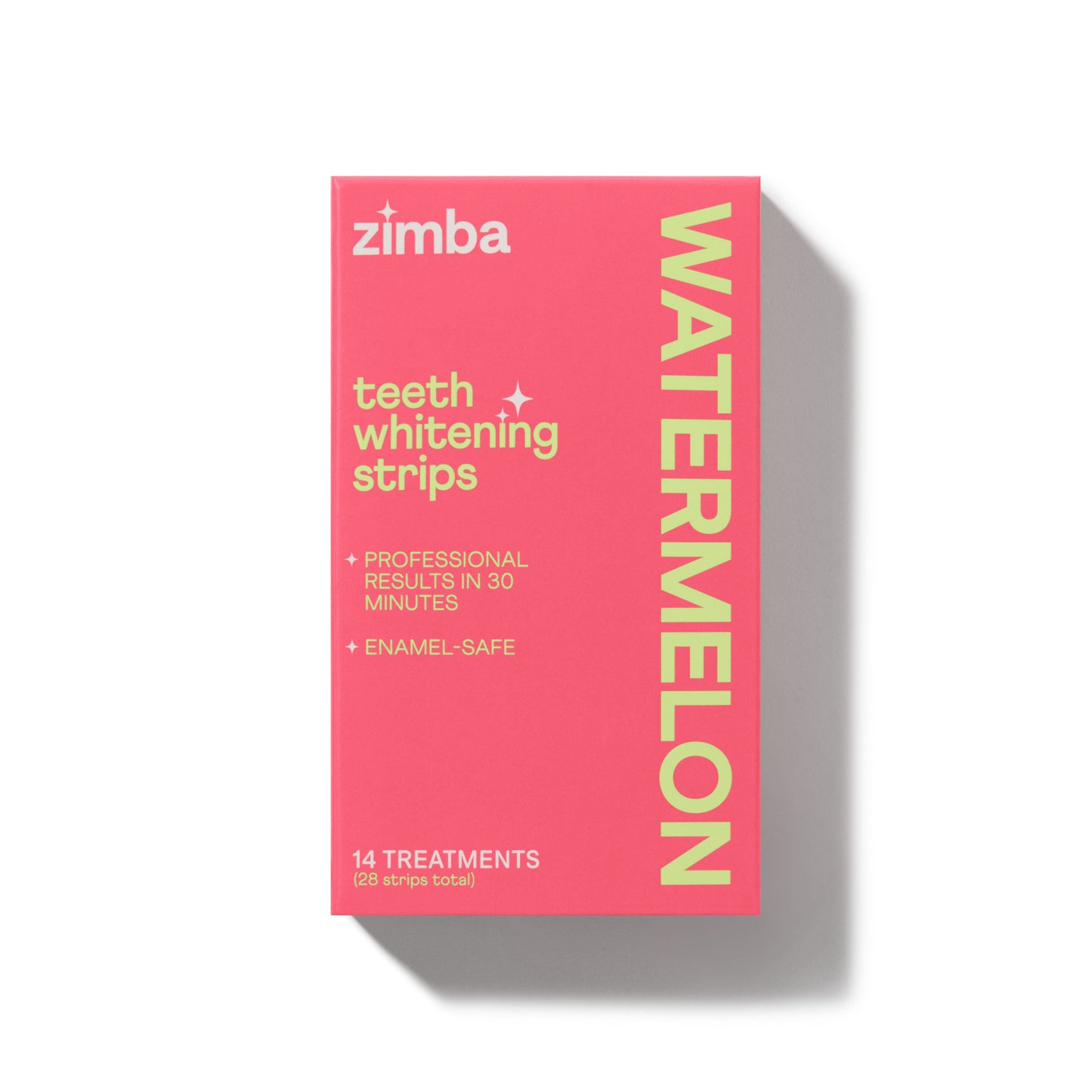 Zimba ZWS14-1001-WM Teeth Whitening Strips - Watermelon, 28 Strips/Pack