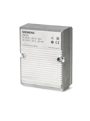 Siemens ZM250 CONTROL SIGNAL MODULE, FEEDBACK, 0-10VDC OR 0-20V, PHASE CUT, 3-4" VALVES