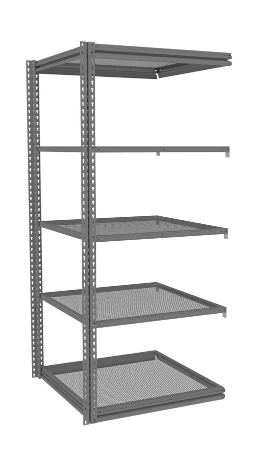Tennsco ZM7-3636A-5PD Z-Line Perforated Steel Shelving Add-On Unit