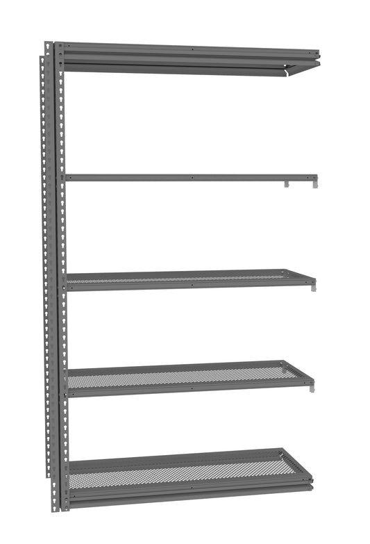 Tennsco ZM7-4818A-5PD Z-Line Perforated Steel Shelving Add-On Unit