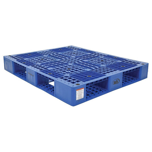 Vestil PLP2-4840-BLUE Blue Plastic Pallet, 6000 lb., 48 x 40