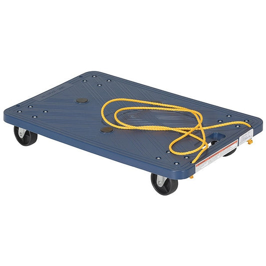 Vestil POS-1624-ROPE Plastic Dolly, Pull Rope, 24x16", 220 lb.