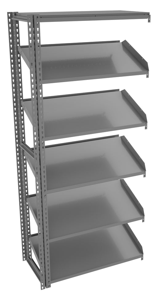 Tennsco ZT7-3618A-5 Z-Line Sloped Shelving Adder Unit - 5 Levels