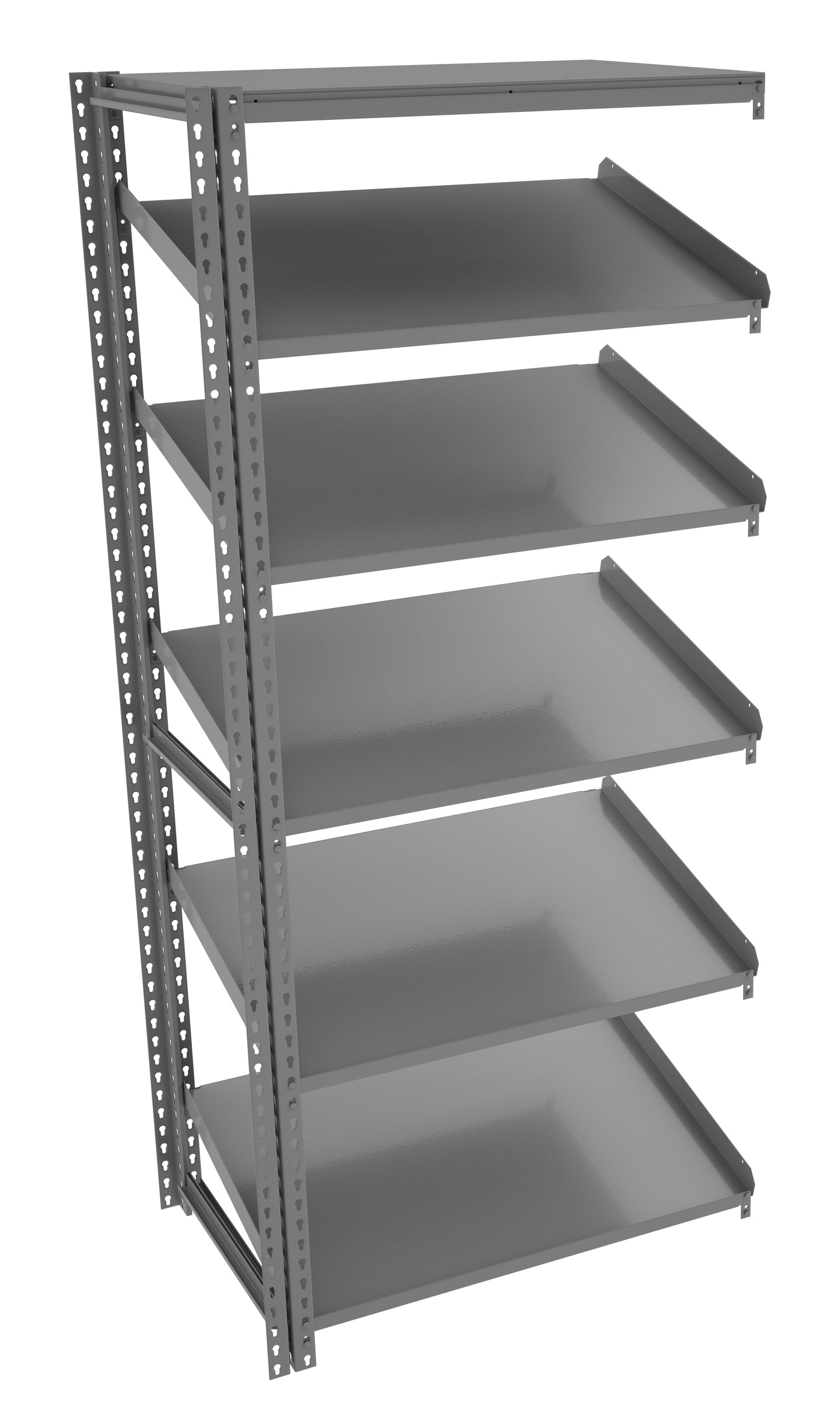 Tennsco ZT7-3624A-5 Z-Line Sloped Shelving Adder Unit - 5 Levels