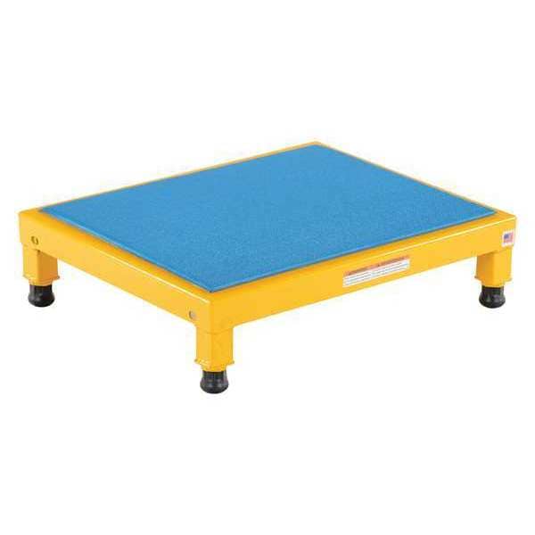 Vestil AHT-L-1924 Adj. Steel Stand, 6-3/4-8-3/4 H, 19 x 24, 6.75 Overall Height, Steel, Yellow