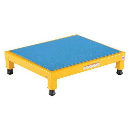 Vestil AHT-L-1924 Adj. Steel Stand, 6-3/4-8-3/4 H, 19 x 24, 6.75 Overall Height, Steel, Yellow