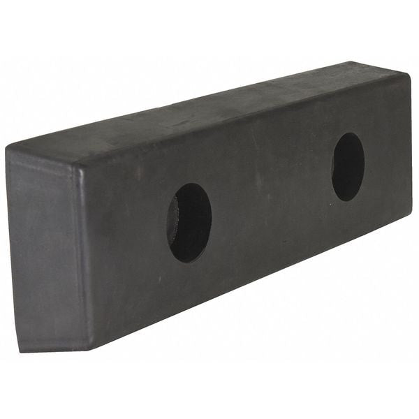 Vestil B-516 Rectangle Molded Rubber Bumper, 2x16x5