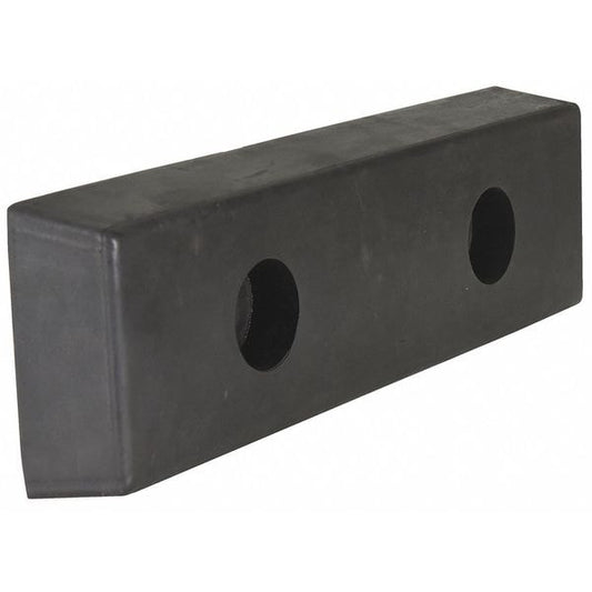 Vestil B-516 Rectangle Molded Rubber Bumper, 2x16x5