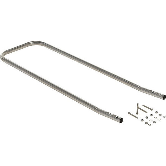 Vestil FT-SS-1-HDL Handle Opt Stainless Steel Foot Stool, 33.5 Overall Height, Stainless Steel, Silver