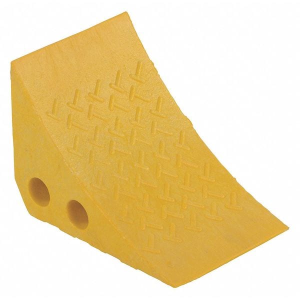 Vestil PWC-Y Recycled Yellow Plastic Wheel Chock