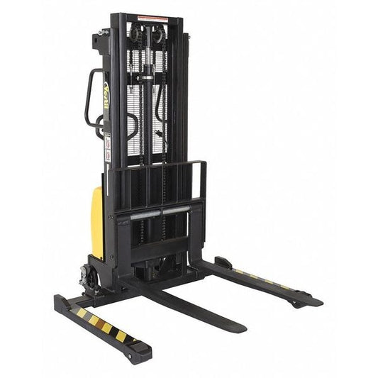 Vestil SE/HP-98-AA 98" Max H Adj. Arm Stacker Hand Pump/Pwr, Load Cap. 2000 lb.