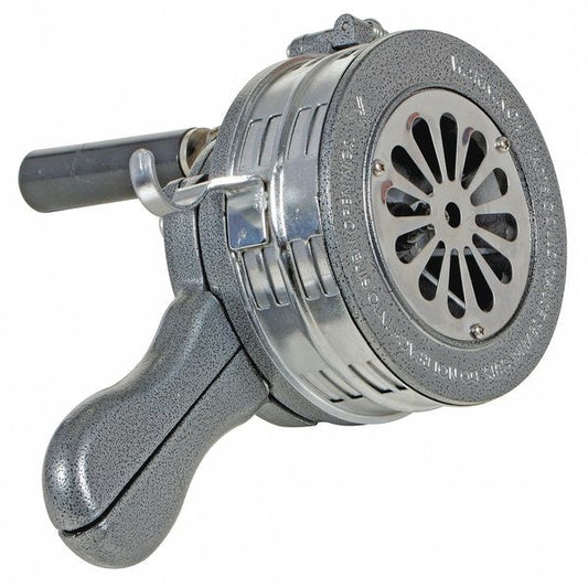 Vestil SIREN-100-S Siren, Hand Crank, Metal, Silver/Gray