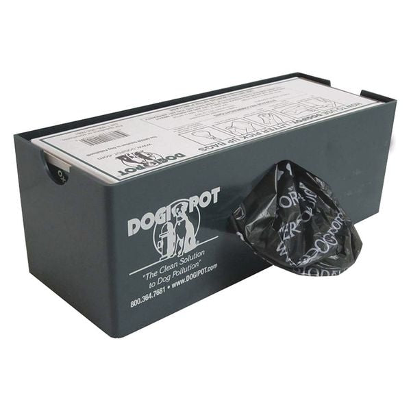 Dogipot 1004-1 Single Roll Dispenser, Aluminum