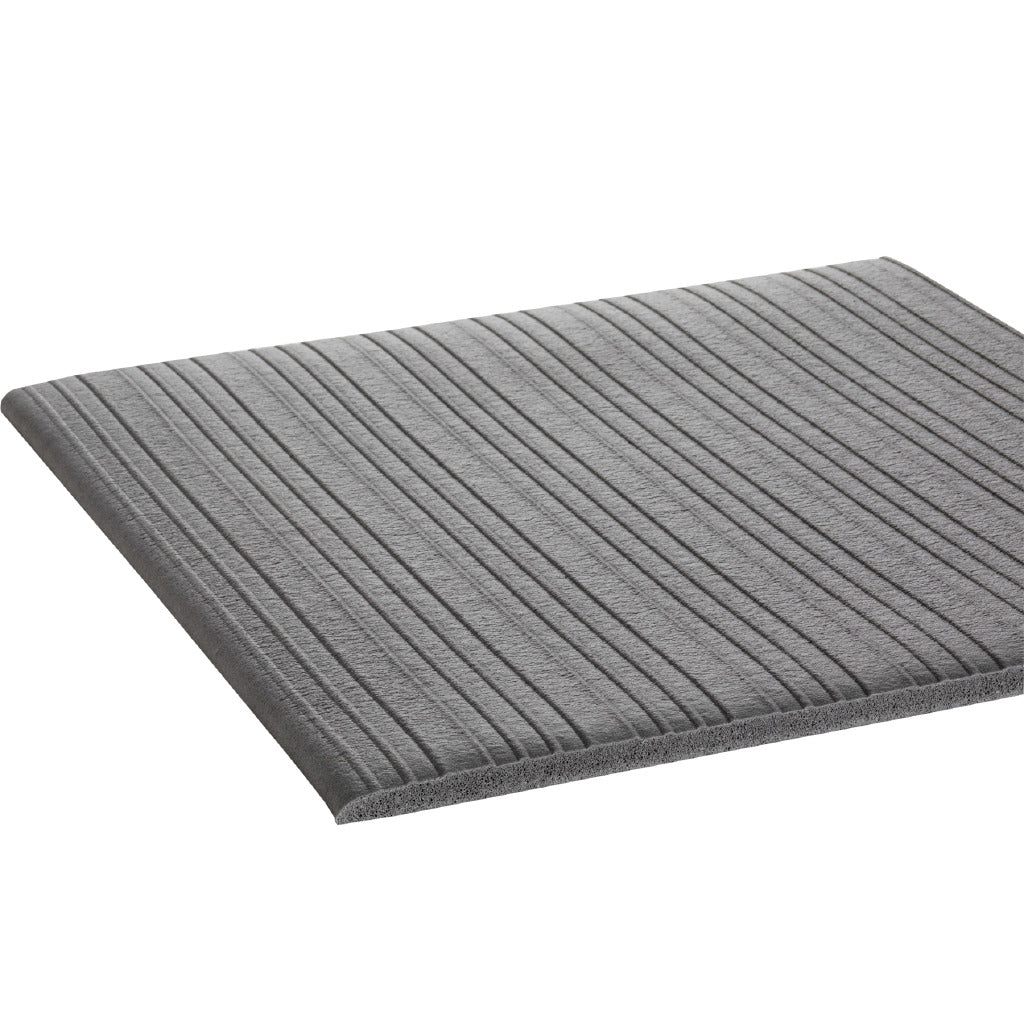 Crown Matting TS6W072GY-60 Tuff-Spun 5/8 Rib-Surface 6'x60' Gray Anti-Fatigue Dry Area Mat