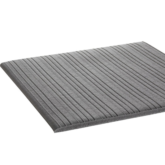 Crown Matting TS6W048GY-60 Tuff-Spun 5/8 Rib-Surface 4'x60' Gray Anti-Fatigue Dry Area Mat