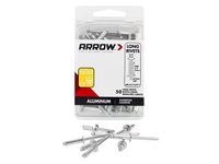 ARROW FASTENER RLA3/16IP (50/Pc) Long 3/16 Aluminum Rivet