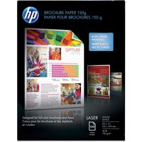 HP HEWQ6611ACT Brochure/Flyer Paper - Letter - 8.50" X 11" - 40 Lb Basis Weight - 150 G/M² Grammage - Glossy - 750 / Carton - White