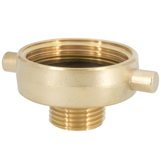 Legend Valves 322-736 2-1/2" x 1-1/2" Forged Brass Hose Hydrant Adapter