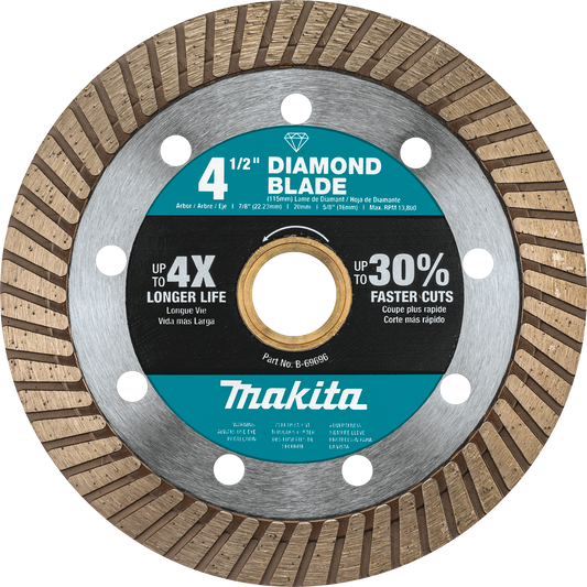 Makita B-69696 4‘1/2" Diamond Blade, Turbo, General Purpose