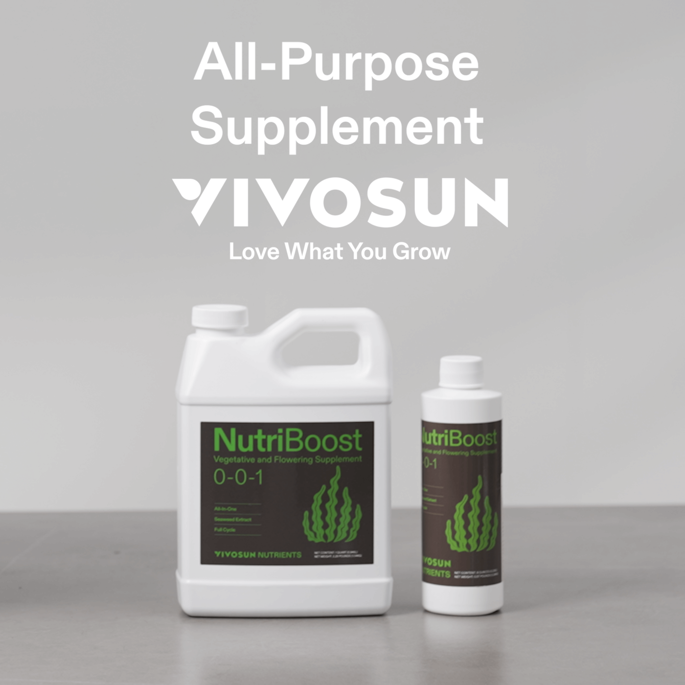 Vivosun NutriBoost (0-0-1), All-Purpose Liquid Fertilizer for All Growing Stages, 32 Ounces/1 Quart