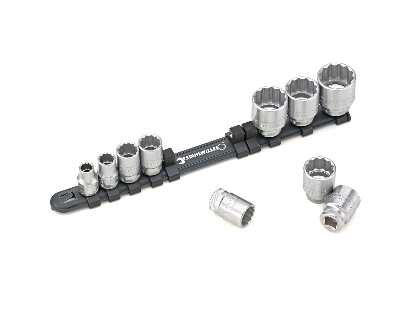 Stahlwille 96052010 45/10-12917 Set Of Sockets With Clip Bar