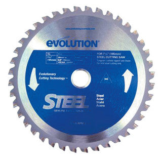 EVOLUTION 185BLADE-ST 7-1/4 Bld For Stl 185Mmx 40T X 20Mm