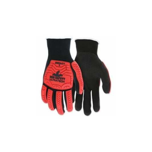 MCR SAFETY UT1950XL MCR Safety UT1950 UltraTech Impact Level 1 Mechanics Knit Gloves