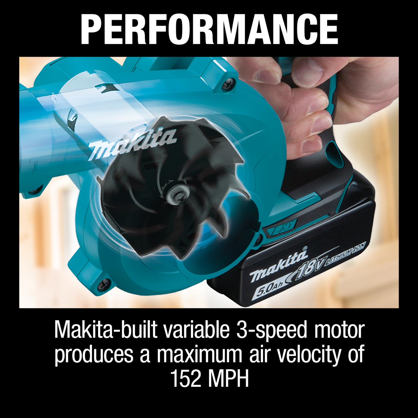 Makita XBU06Z 18V LXT® Lithium‘Ion Cordless Floor Blower, Tool Only