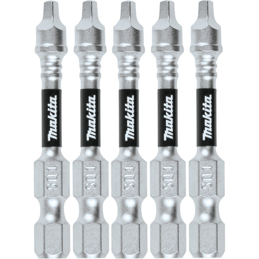 Makita E-00935 Impact XPS® #1 Square 2" Power Bit, 5/pk