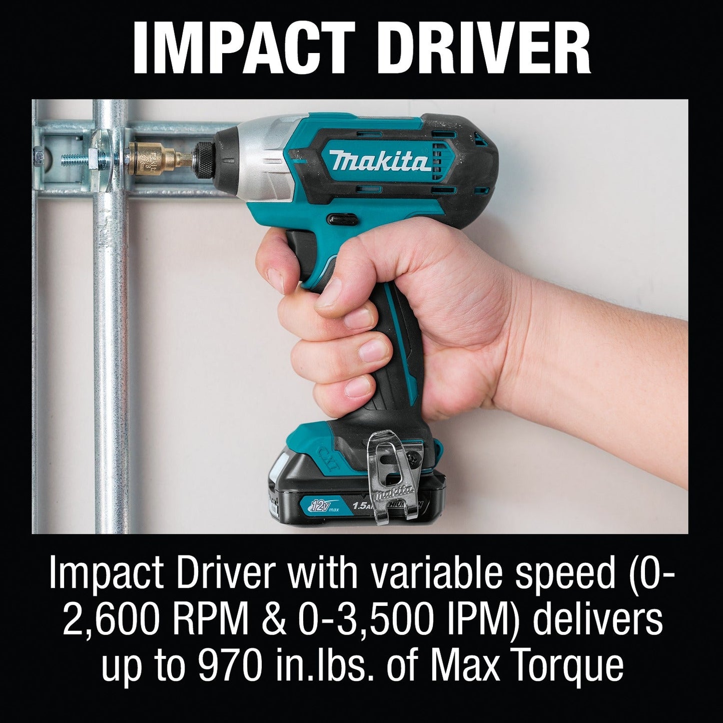 Makita CT411 12V max CXT® Lithium‘Ion Cordless 4‘Pc. Combo Kit (1.5Ah)