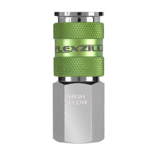 FlexZilla A53416FZ Pro High Flow Coupler, 1/4" Body, 1/4" FNPT