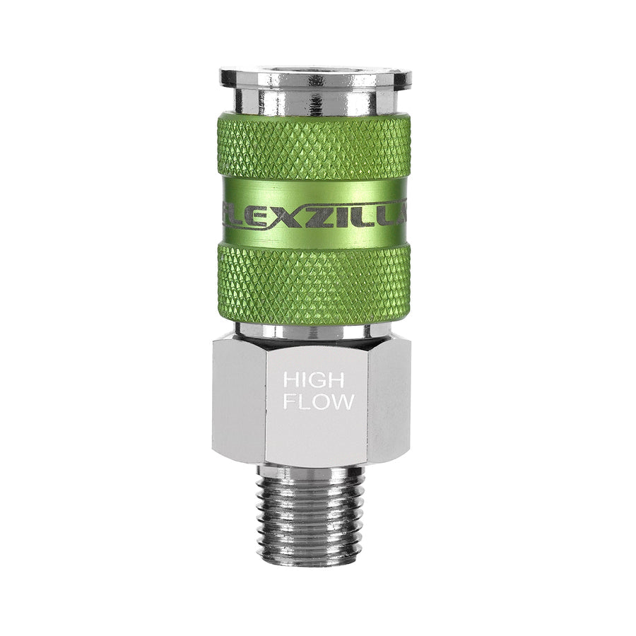 FlexZilla A53426FZ Pro High Flow Coupler, 1/4" Body, 1/4" MNPT