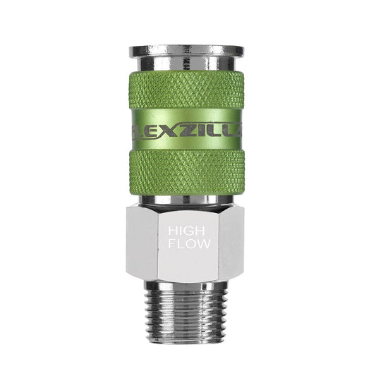 FlexZilla A53626FZ Pro High Flow Coupler, 1/4" Body, 3/8" MNPT