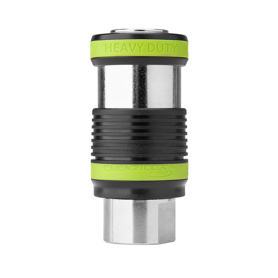 FlexZilla A55618FZ Pro Heavy Duty Safety Coupler, 1/2" Body, 3/8" FNPT