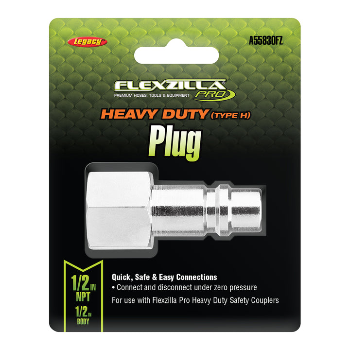 FlexZilla A55830FZ Pro Heavy Duty Plug, 1/2" Body, 1/2" FNPT