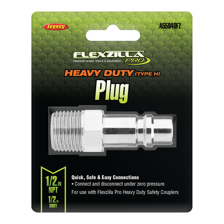 FlexZilla A55840FZ Pro Heavy Duty Plug, 1/2" Body, 1/2" MNPT