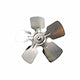 Packard A61015 Small Aluminum Fan Blade With Hubs 10 Diameter 5/16 Bore Ccw Rotation