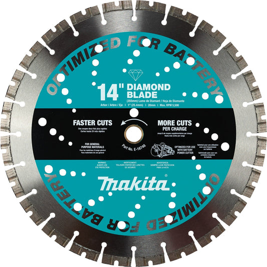 Makita E-16748 14" Thin Kerf Diamond Blade, Segmented, General Purpose