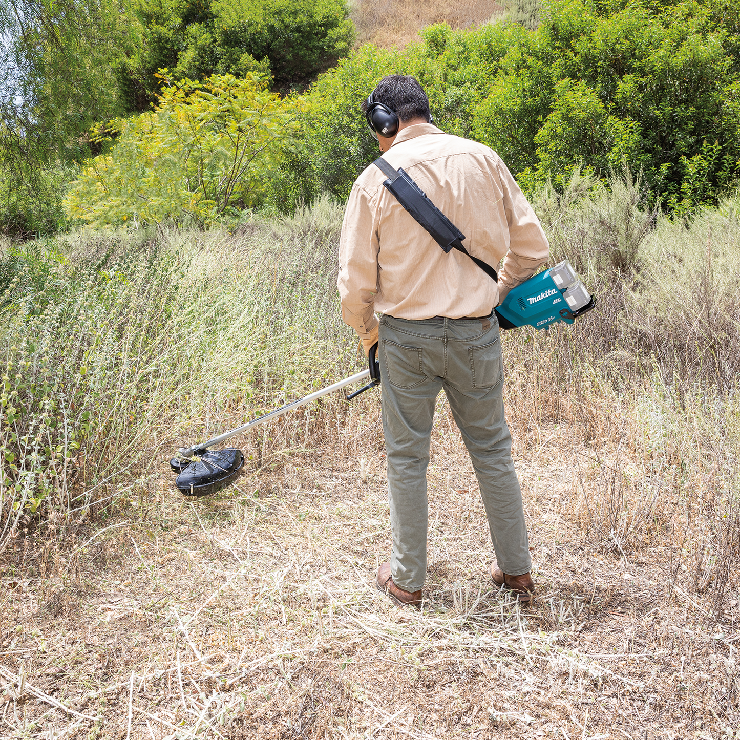 Makita XRU17Z 36V (18V X2) LXT® Brushless String Trimmer, Tool Only