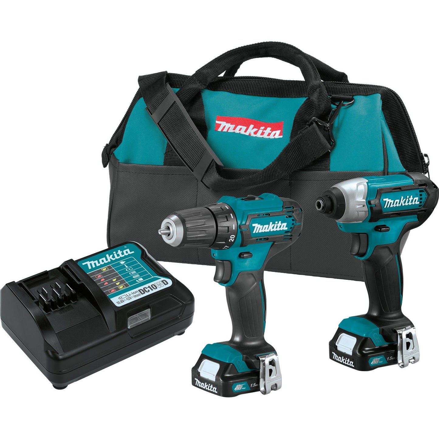 Makita CT232 12V max CXT® Lithium‘Ion Cordless 2‘Pc. Combo Kit (1.5Ah)