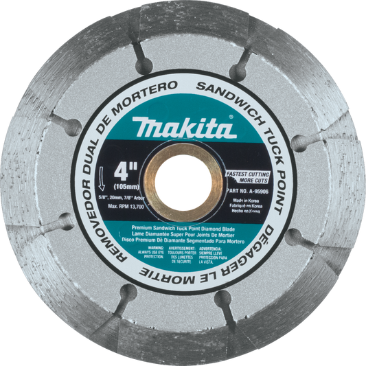 Makita A-95906 4" Dual Sandwich Diamond Tuck Point Blade