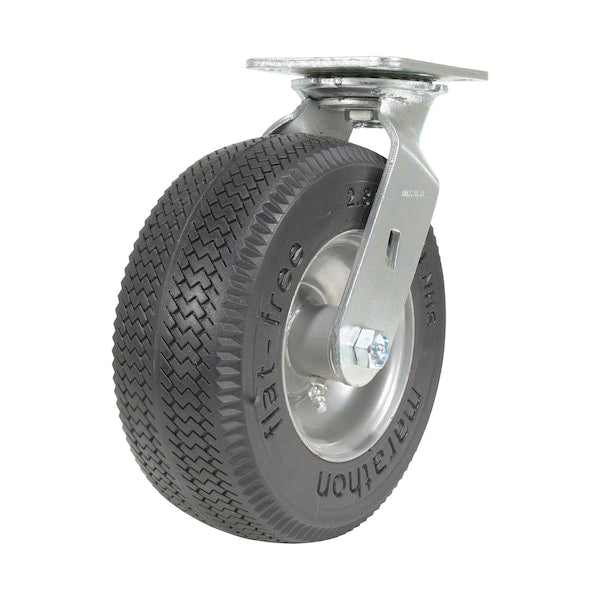 Vestil CST-F-8X3FM-S Flat-Free Swivel Caster 8 In. Diameter x 2 In. Width 275 Lb. Capacity Black/Gray