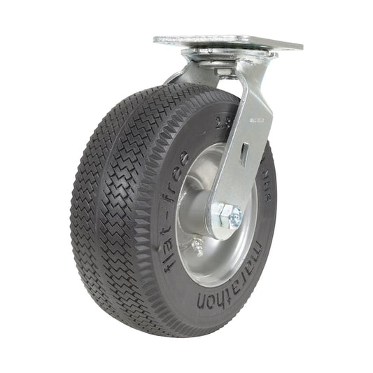 Vestil CST-F-8X3FM-S Flat-Free Swivel Caster 8 In. Diameter x 2 In. Width 275 Lb. Capacity Black/Gray