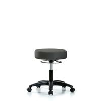 Blue Ridge Ergonomics VDHSO-RG-RC-8822 Rutledge Vinyl Stool without Back - Desk Height with Casters in Storm Supernova™ Vinyl