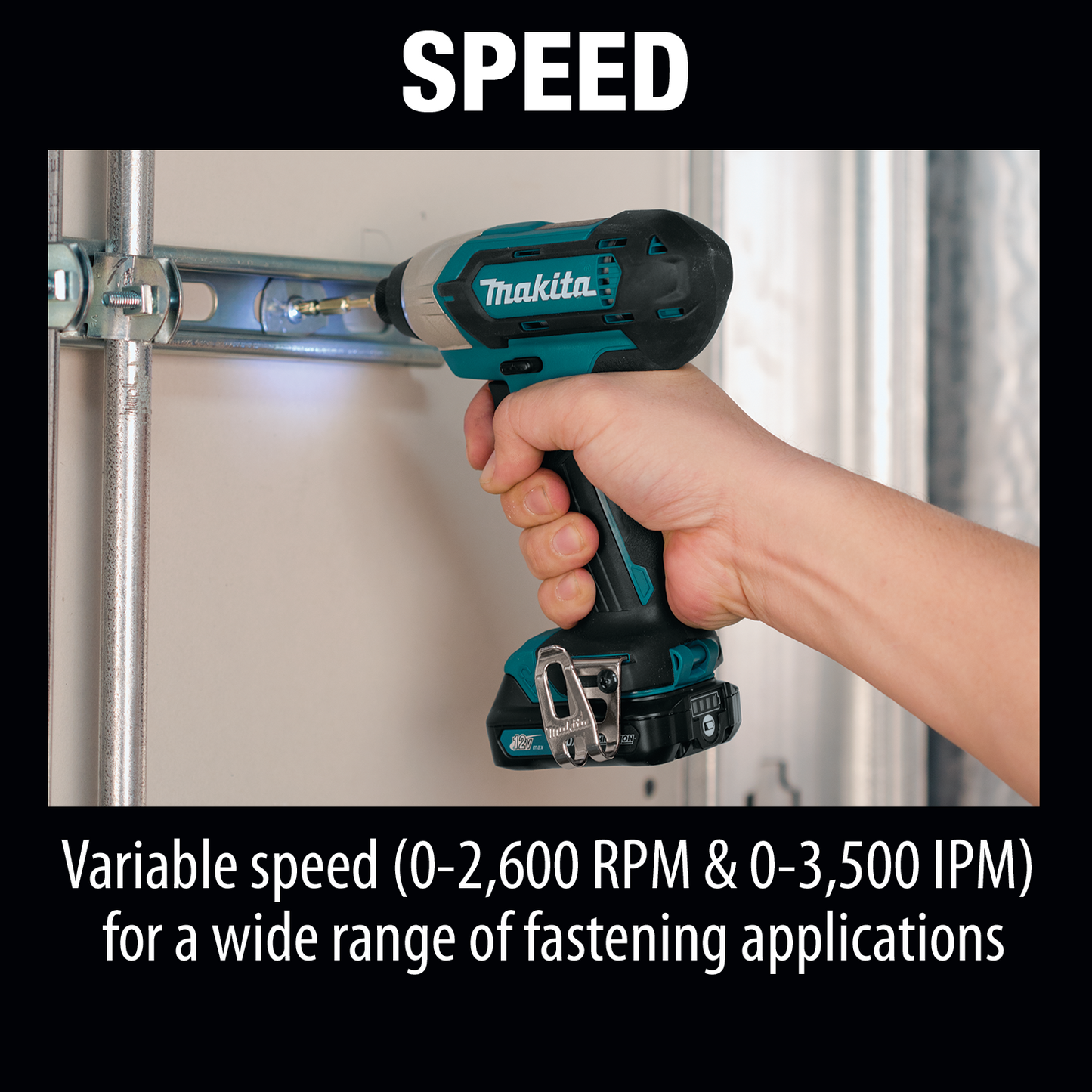 Makita DT03R1 12V max CXT® Lithium‘Ion Cordless Impact Driver Kit (2.0Ah)